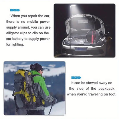 Black Matte Portable Outdoor Camping Lamp with USB Charging