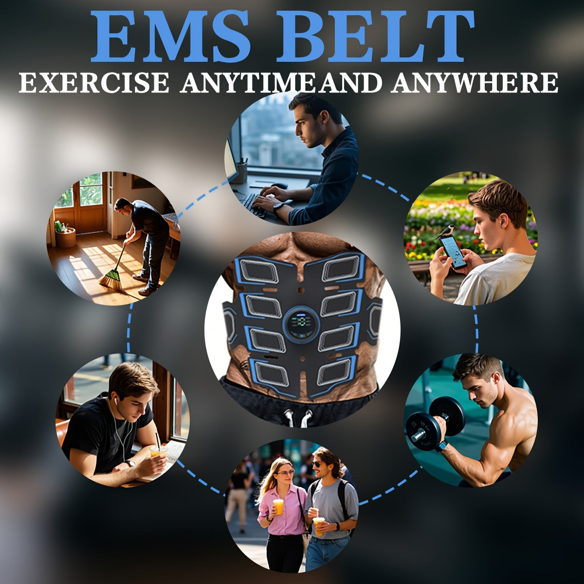 Muscle Stimulator EMS Trainer (6 Modes)