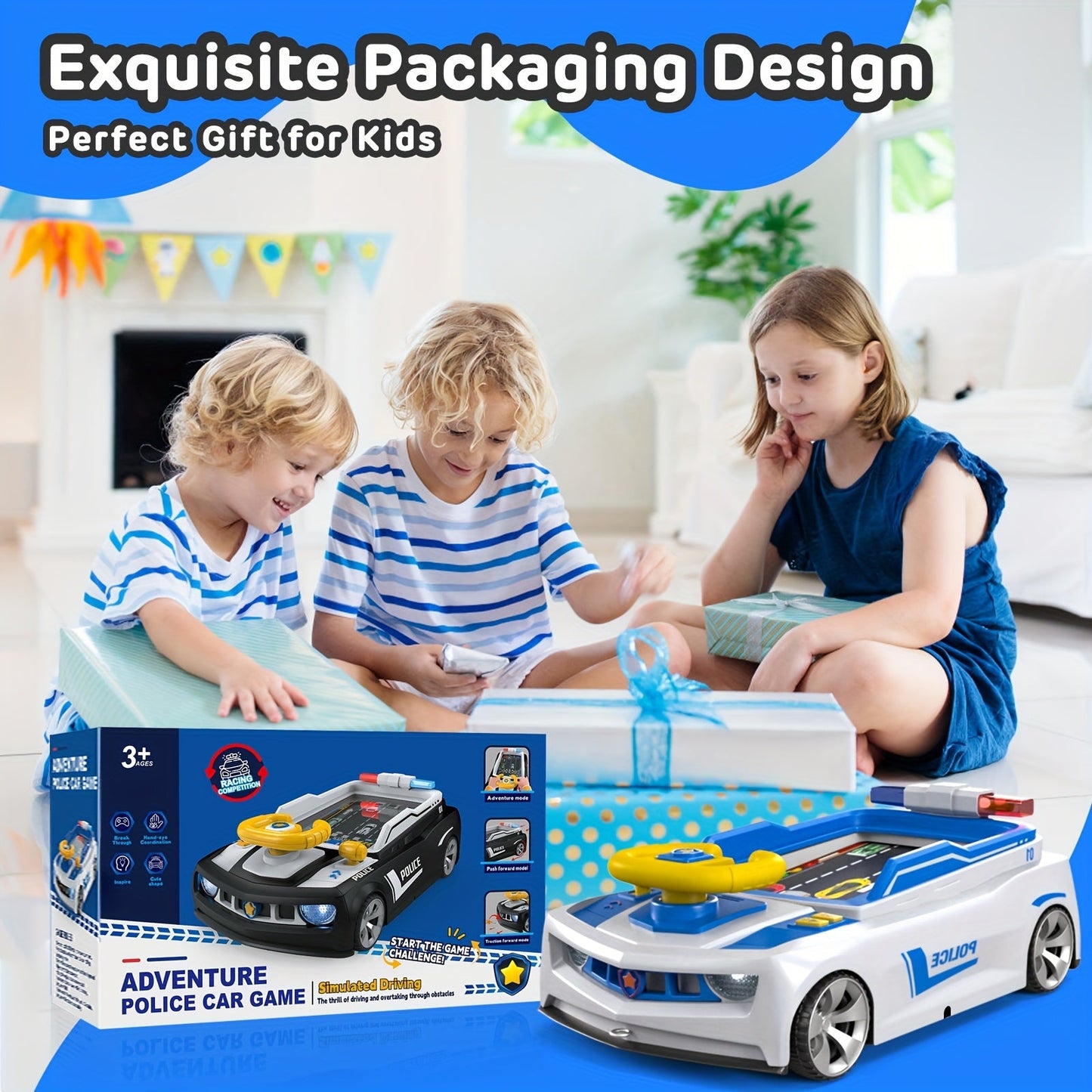 Car Play Suction Racing Game Console for Kids