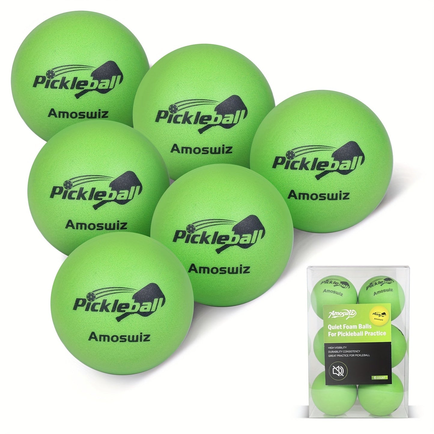 Foam Pickleballs Training Set (6-Pack)