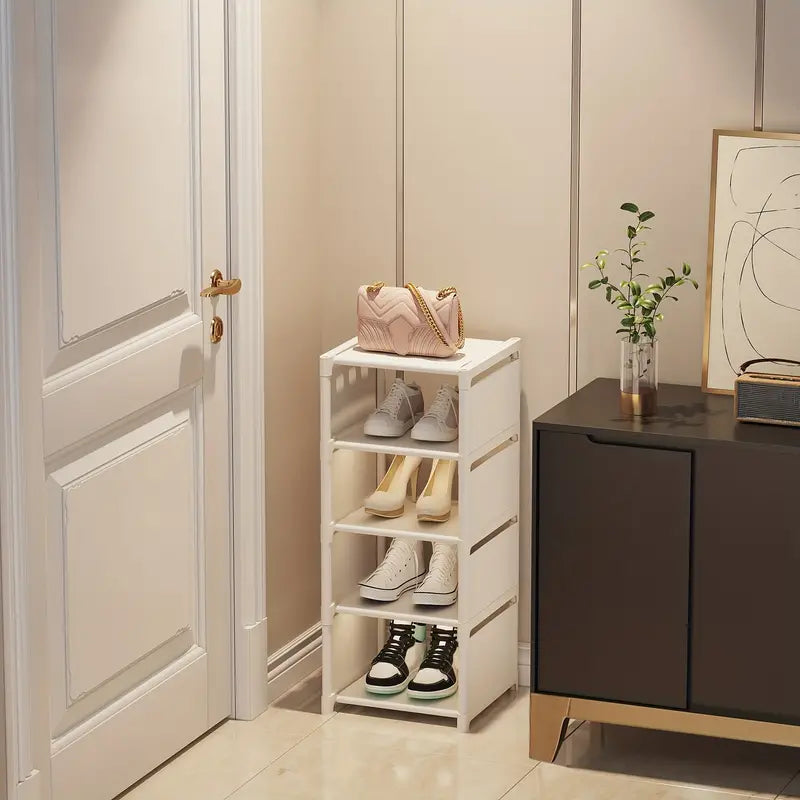 Step up your shoe storage with this space-saving tall rack