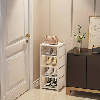 Step up your shoe storage with this space-saving tall rack