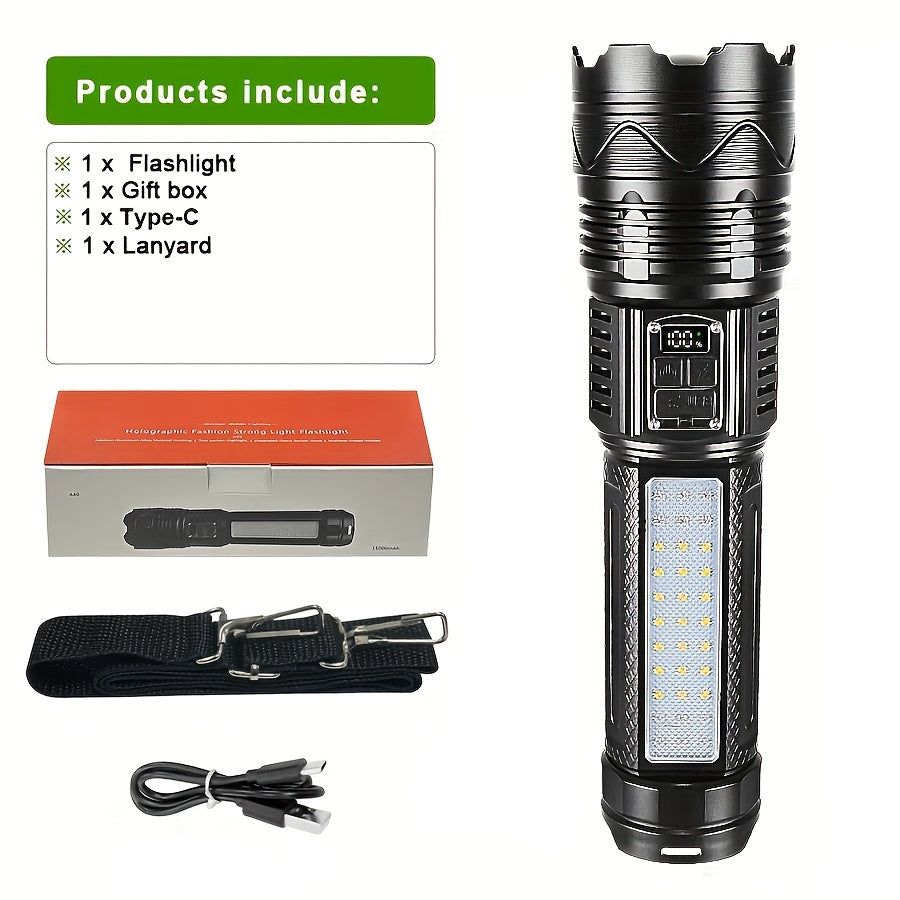 Camping Flashlight Long Range LED Rechargeable