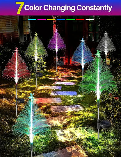 Radiant Solar Spectrum: 7 Color Changing Christmas Tree Lights