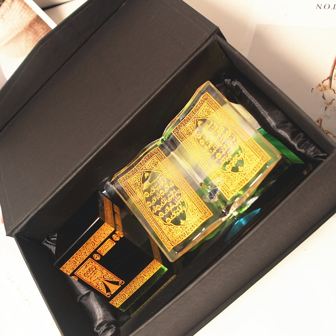 Crystal Kaaba Model Religious Tabletop Showpiece