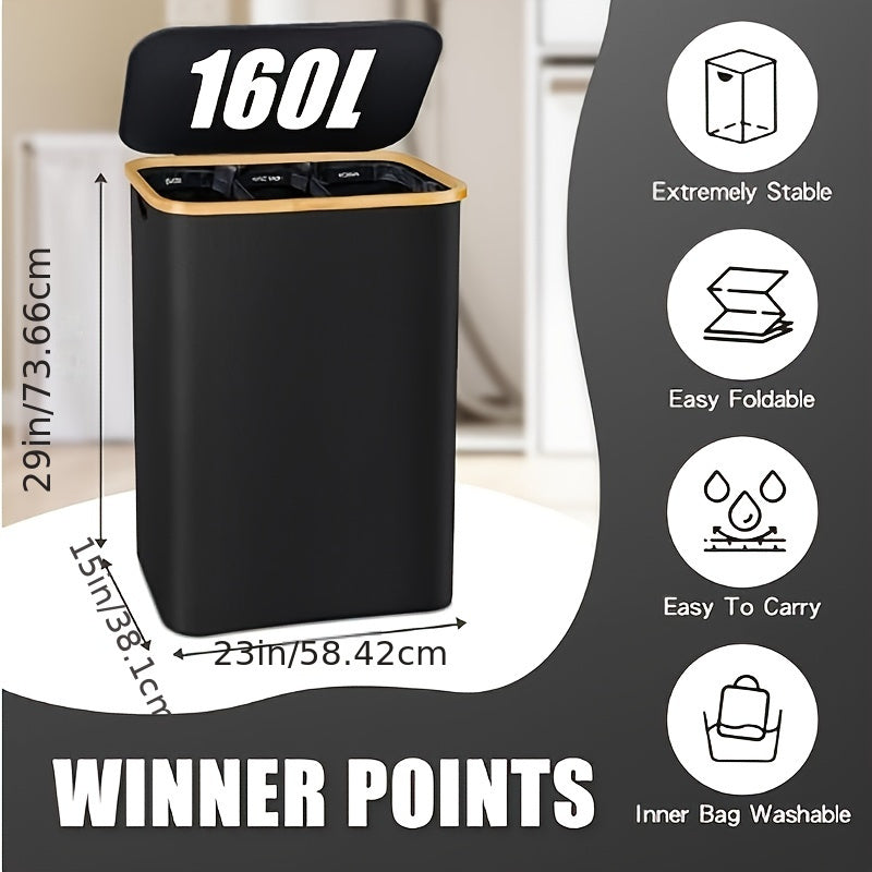 Laundry Basket with Lid & Bags