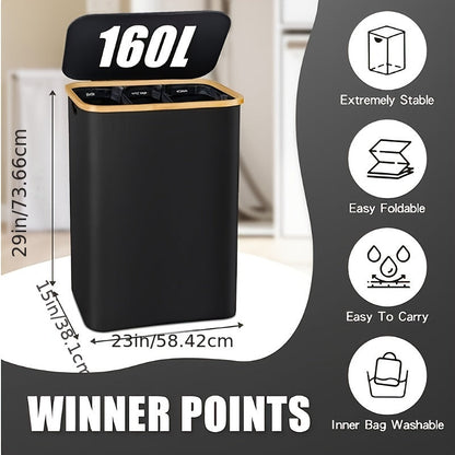 Laundry Basket with Lid & Bags