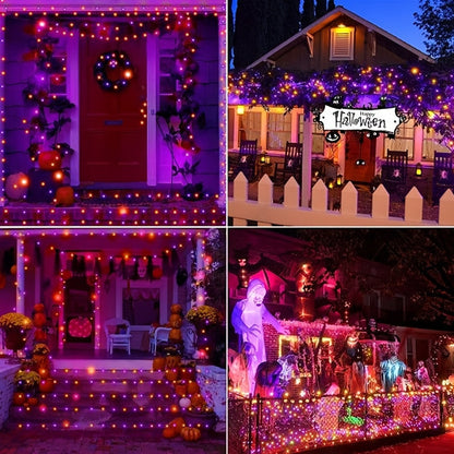 Halloween Solar String Lights Lithium Battery Outdoor Decor