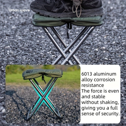 Folding Aluminum Stool with Carry Bag
