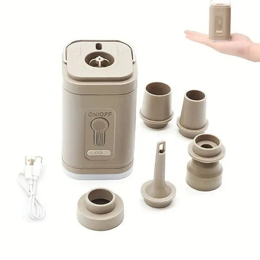 Khaki Portable Wireless Electric Air Pump