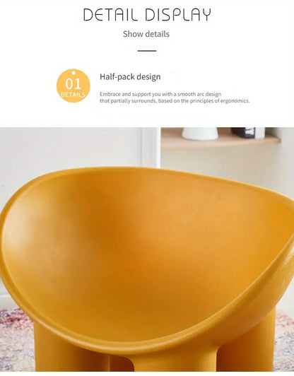 Elephant Leg Design Bench - Yellow