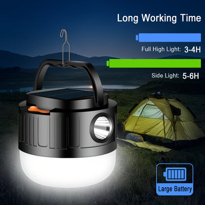 Solar Rechargeable Camping Light Outdoor LED Lamp