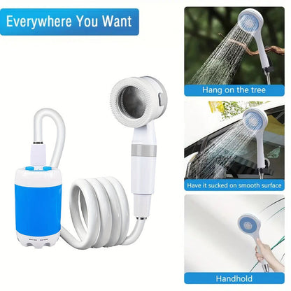 Portable Electric Camping Shower USB Rechargeable