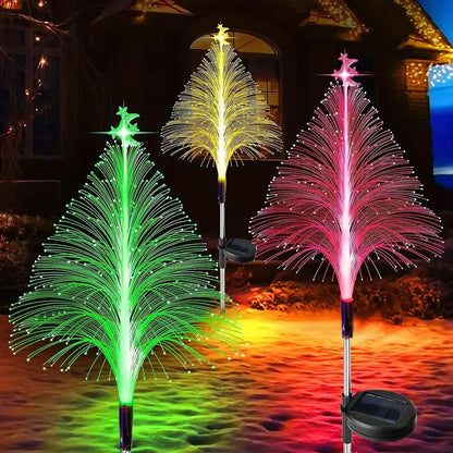 Radiant Solar Spectrum: 7 Color Changing Christmas Tree Lights