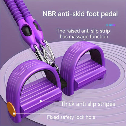 Chest Expander Pedal Resistance Band Home Fitness