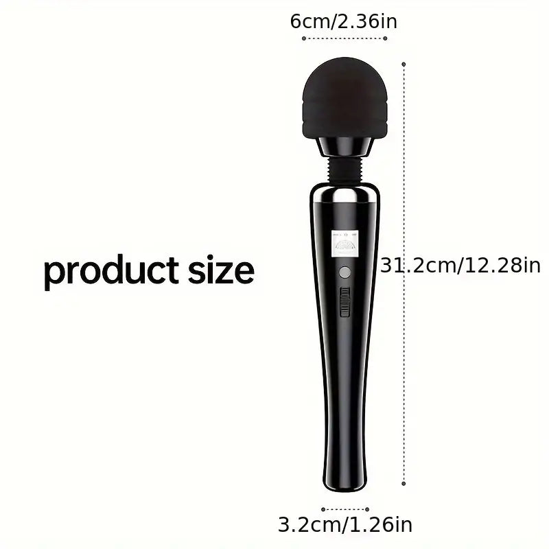 High-Frequency Portable Handheld Deep Muscle Massager(Black)