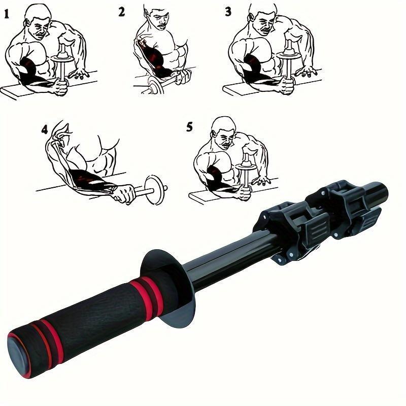 Adjustable Dumbbell Handles for Arm & Forearm Strength Training(Black)