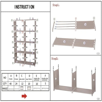 Discover the perfect blend of form and function in this double-grid bookshelf