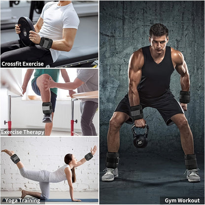 Ankle Adjustable Wrist Weights Set (10lbs)