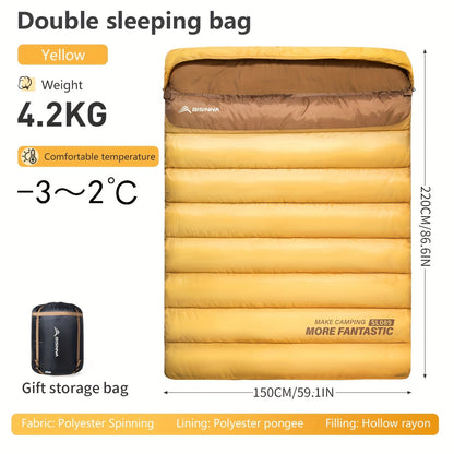 Double Sleeping Bag for Two Adults