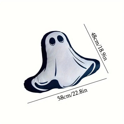 Halloween Ghost Plush Pillow - Cute 3D Print Decorative Throw Pillow