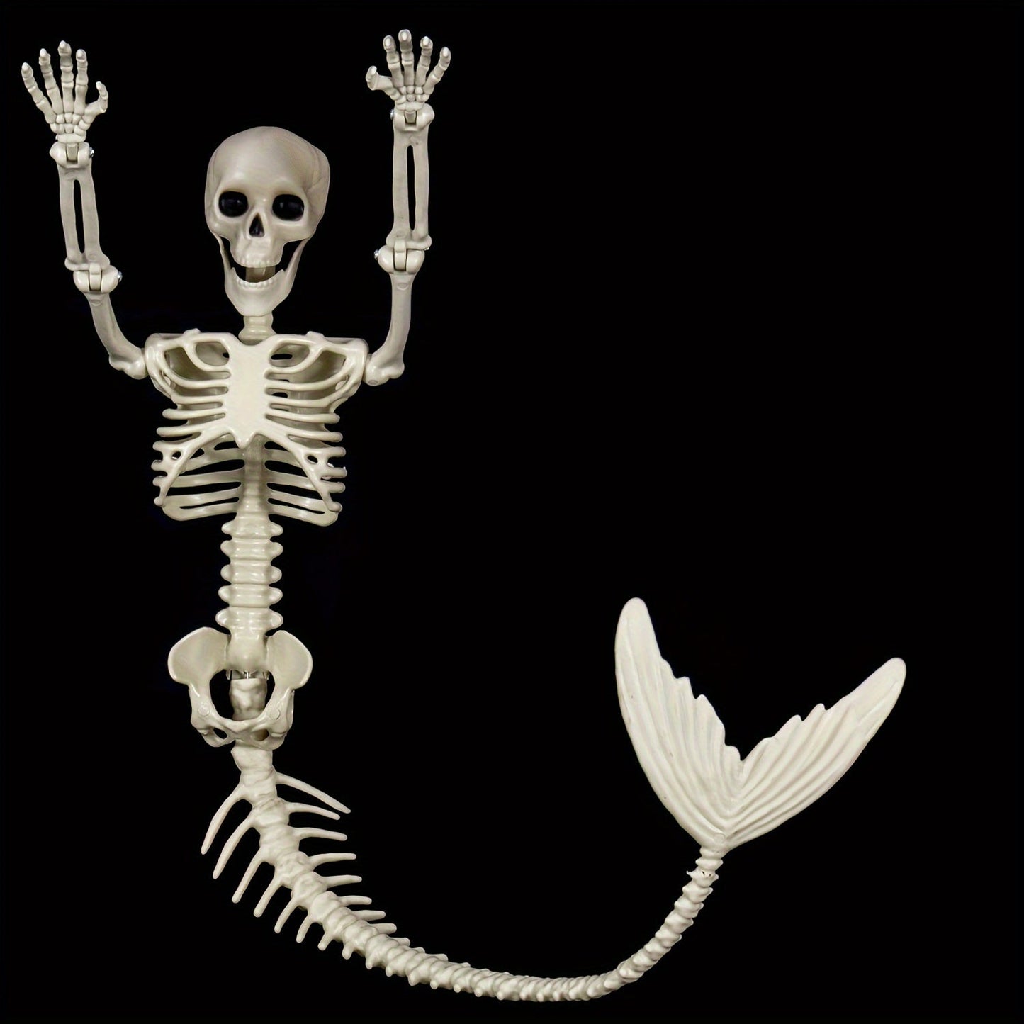 Mermaid Skeleton Decoration -  Nautical Theme Hanging Prop