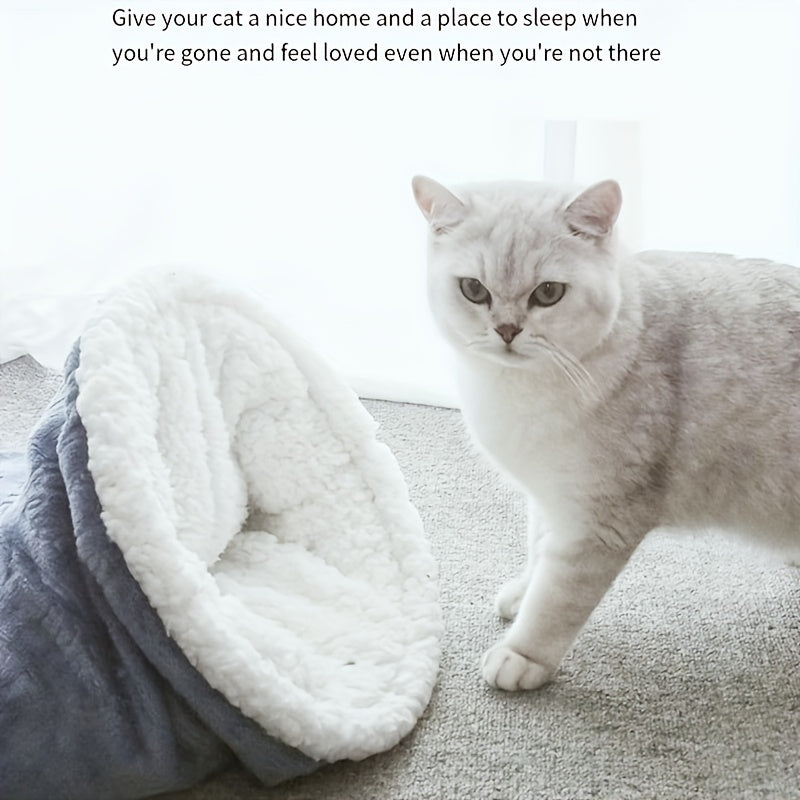 Soft Plush Cat Sleeping Bag Wrap Sack