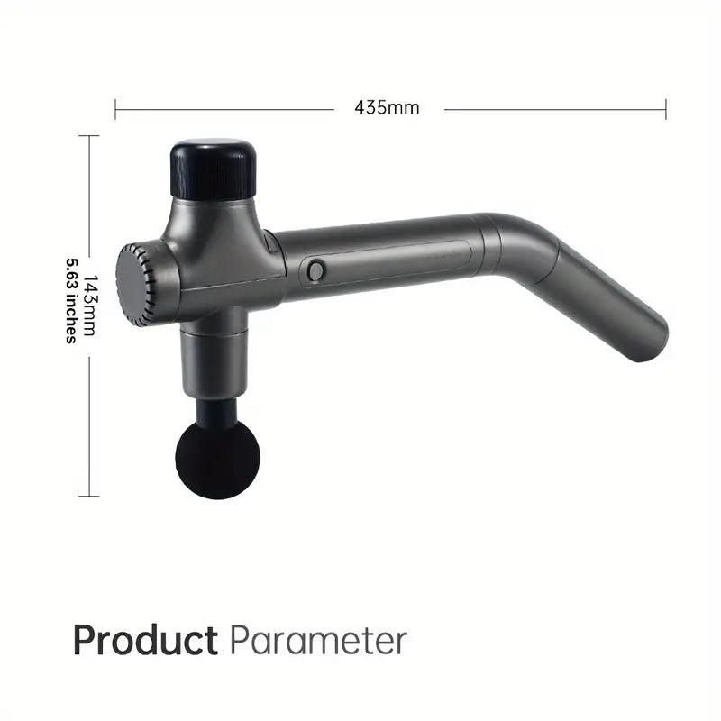 Extended Reach Pro Fascial Massage Gun - Telescopic Handle(Gray)
