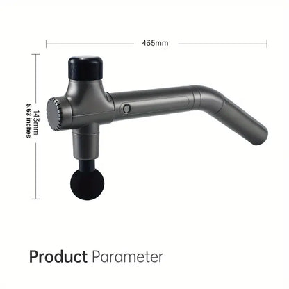 Extended Reach Pro Fascial Massage Gun - Telescopic Handle(Gray)