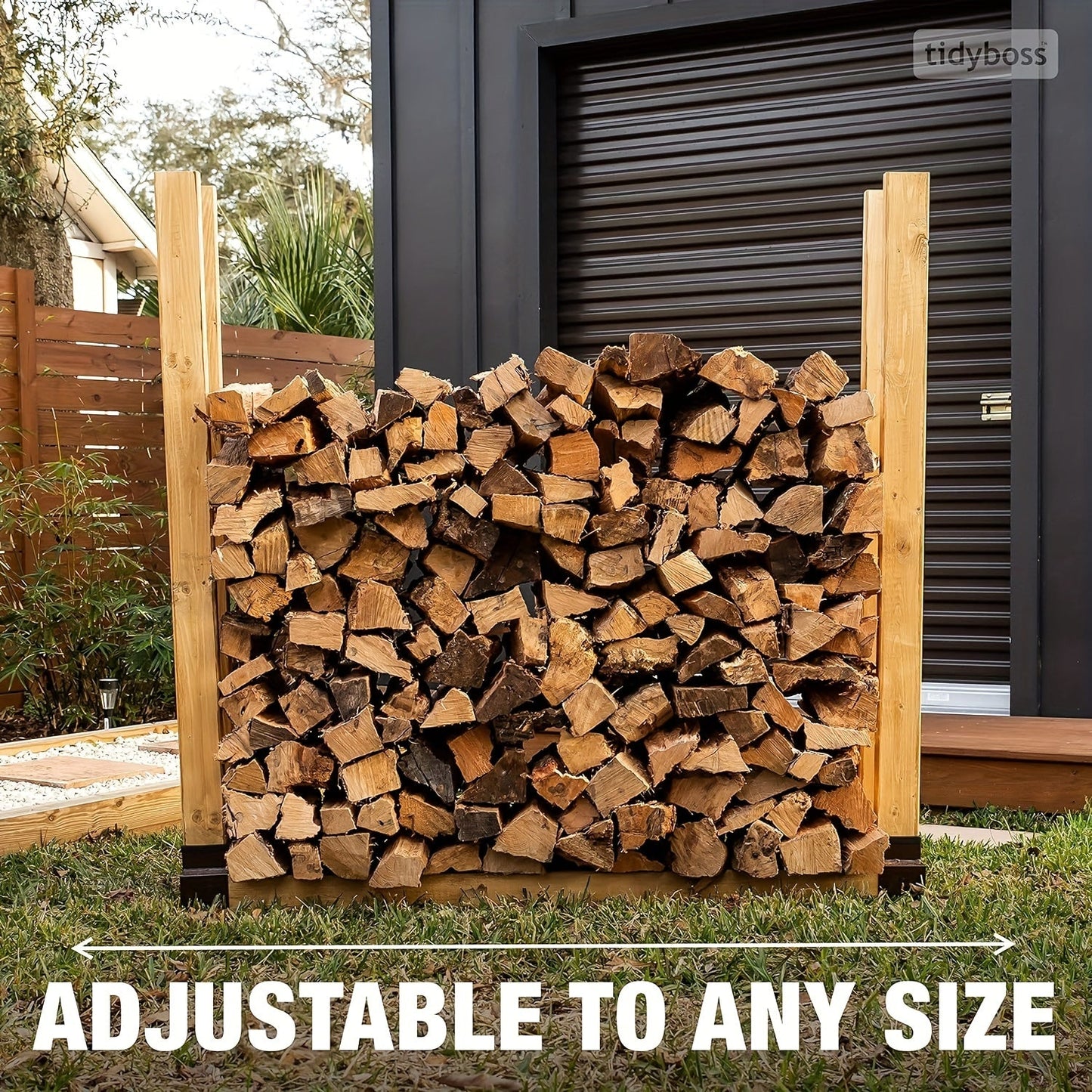 Outdoor Firewood Log Storage Rack Bracket