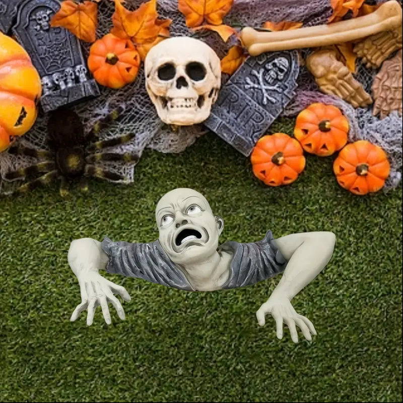 Swamp Zombie Figurine - Creepy Crawling Undead Resin Statue