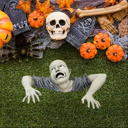 Swamp Zombie Figurine - Creepy Crawling Undead Resin Statue