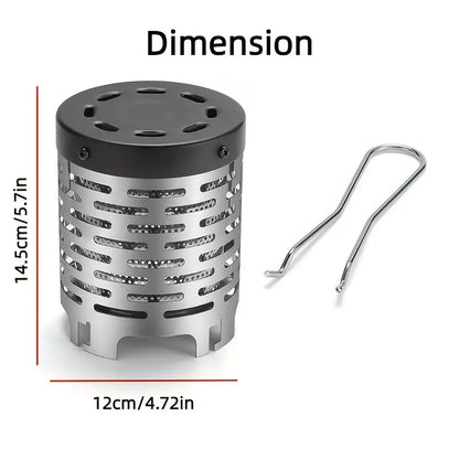 Camping Mini Heating Stove - Stainless Steel Grill Stove