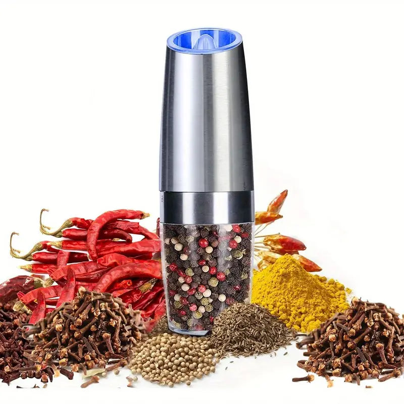 Spice up your life with the Gravity Electric Pepper and Salt Grinder Set
