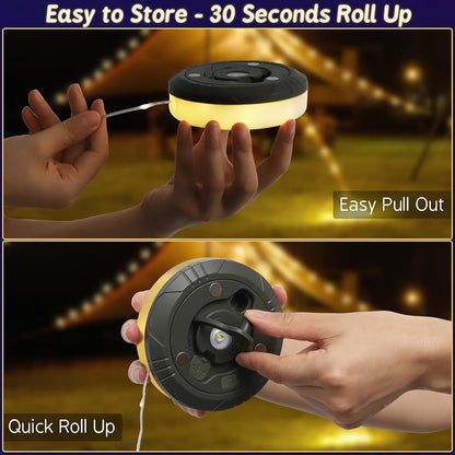 Rechargeable Camping String Lights with 5 Modes