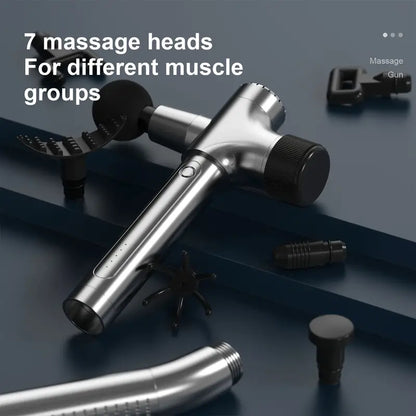 Extended Reach Pro Fascial Massage Gun - Telescopic Handle(Gray)