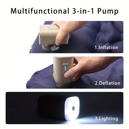 Khaki Portable Wireless Electric Air Pump