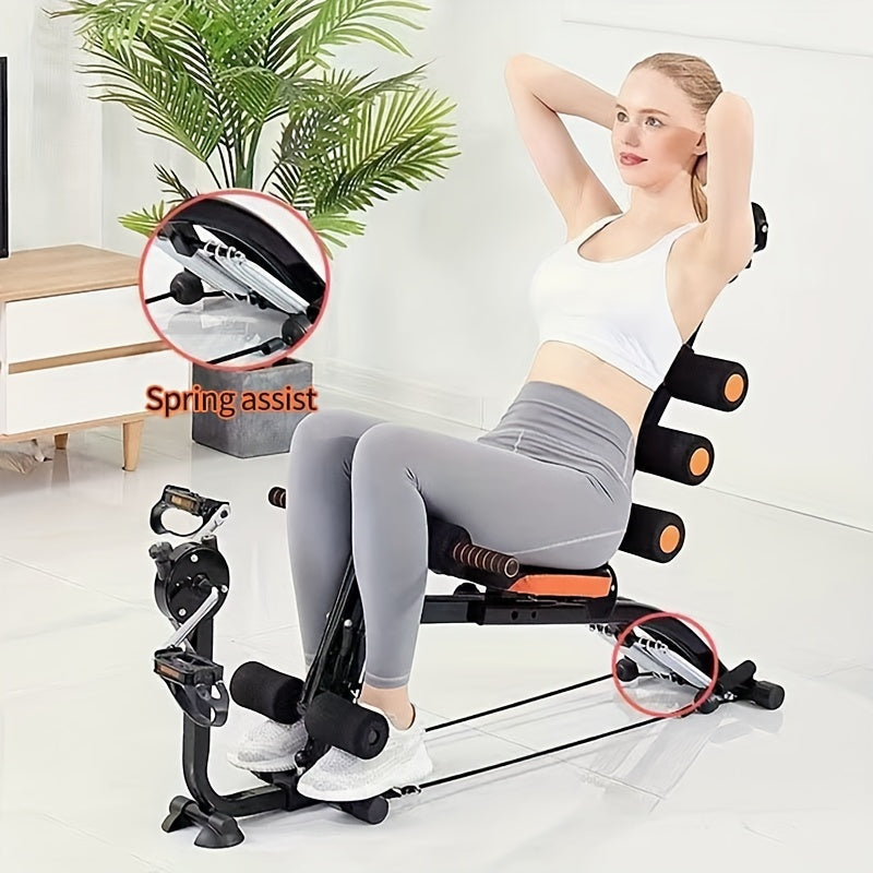6-in-1 Home Gym Ab Crunch Leg Bench