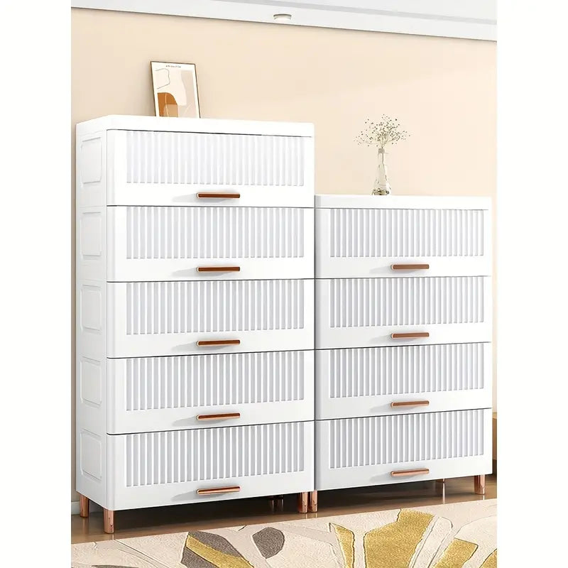 Effortlessly decluttering with the Plastic Drawer Storage Cabinet Organizer