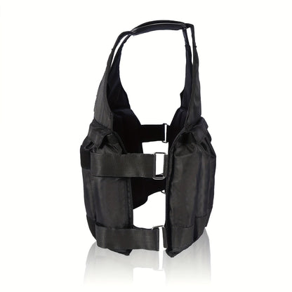 50KG Adjustable Weighted Vest for Strength Training & Fitness(Black)