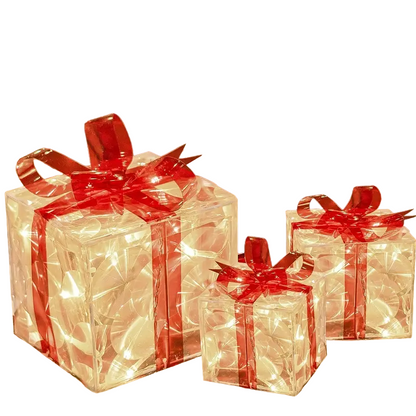 Enchanted Glow: Illuminated Christmas Gift Boxes