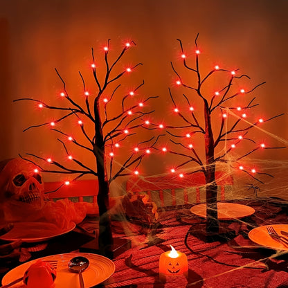 Halloween Birch Tree Light USB Battery Operated