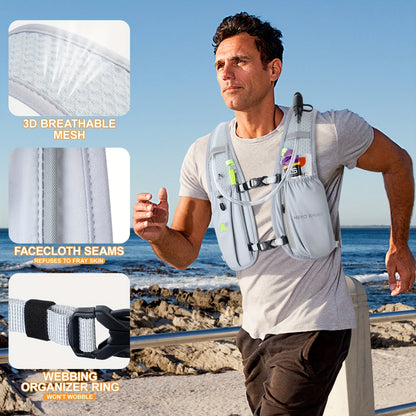 5.5L Running Hydration Vest with 1.5L Bladder