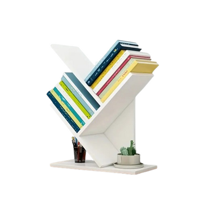 A minimalists dream: a beautifully crafted wooden bookshelf for your desk
