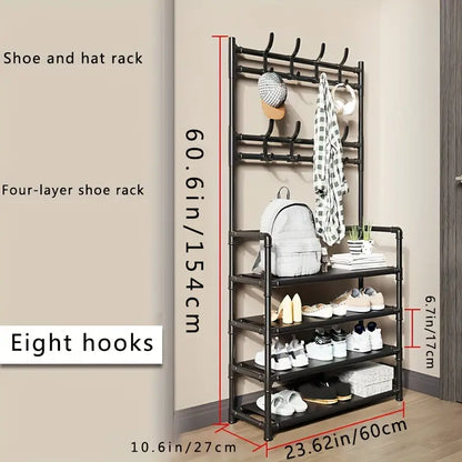 Two-in-One Wonder: A Shoe Rack and Coat Rack in Perfect Harmony