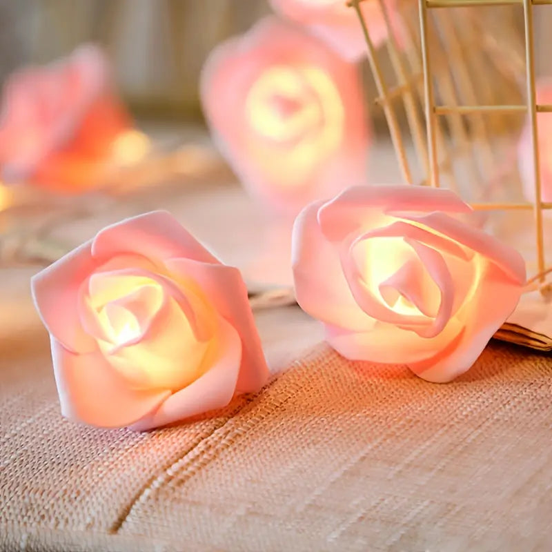 Romantic LED Rose String Lights