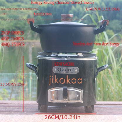 Charcoal Fire Pit Stainless Steel Stove Outdoor