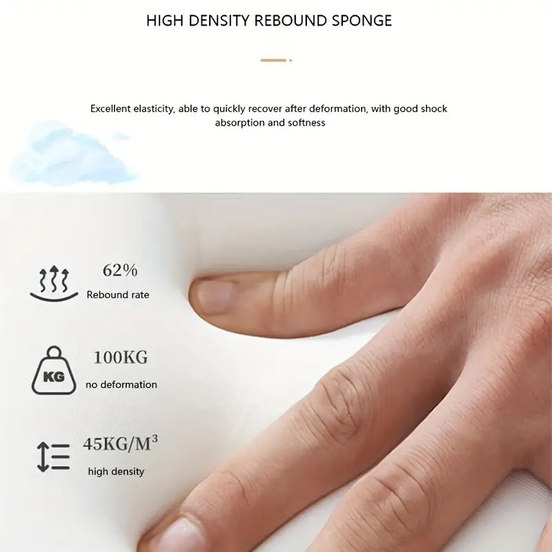 Solid Wood Frame Microfiber Leather Circular Dressing Stool in Orange Color