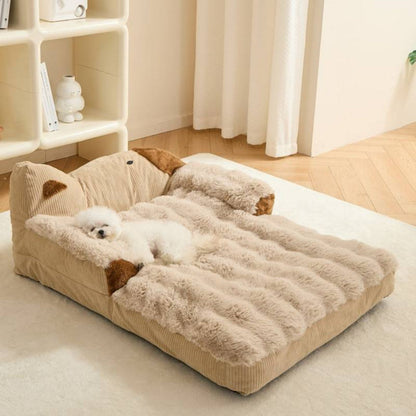 Soft Indoor Pet Couch for Dogs and Cats