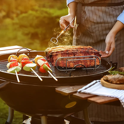 Non-Stick Rib Rack Portable Grill for Steak & Lamb